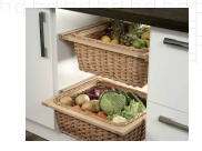 PLASTIC WICKER BASKET