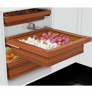 PLASTIC WICKER BASKET SOFT CLOSE