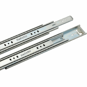 Soft Close Premium Telescopic Drawer Slides - Black/Zinc - 45KG