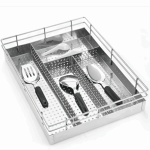 S.S 304 CUTLERY HALF PERFORATED BASKET
