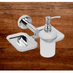 SOAP DISH & LIQ SOAP DISPENSER