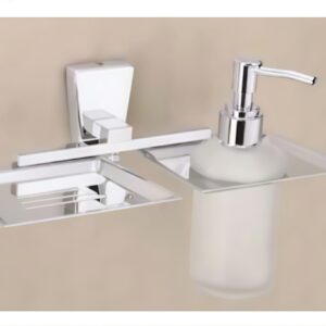 SOAP DISH & LIQ SOAP DISPENSER