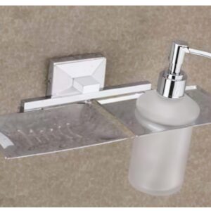 SOAP DISH & LIQ SOAP DISPENSER