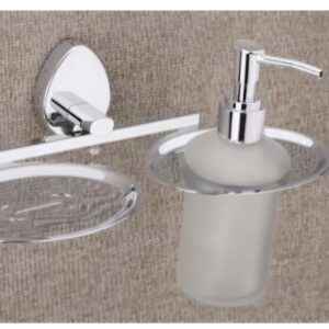 SOAP DISH & LIQ. SOAP DISPENSER
