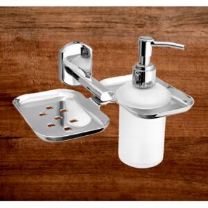 SOAP DISH & LIQ. SOAP DISPENSER