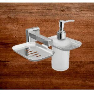 SOAP DISH & LIQ. SOAP DISPENSER