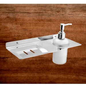 SOAP DISH & LIQ. SOAP DISPENSER