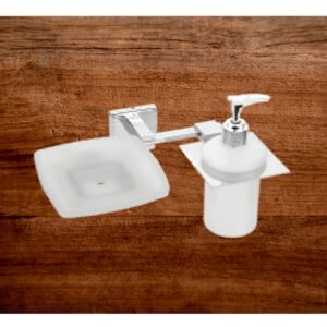 SOAP DISH & LIQ. SOAP DISPENSER