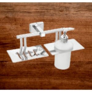 SOAP DISH & LIQ. SOAP DISPENSER