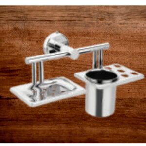 SOAP DISH & TUMBLER HOLDER